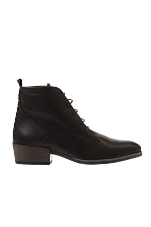 Bueno Shoes Kahverengi Deri Kadın Topuklu Bot 01wp1315