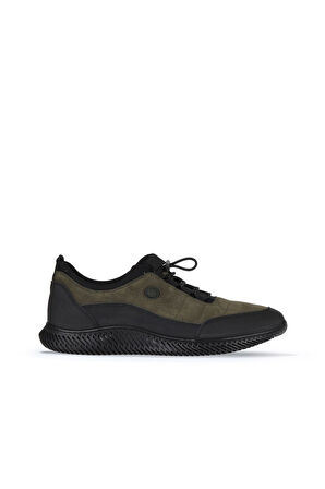 Bueno Shoes Siyah Trek-haki Dante Deri Erkek Spor Ayakkabı 07m06908446