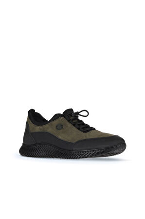 Bueno Shoes Siyah Trek-haki Dante Deri Erkek Spor Ayakkabı 07m06908446