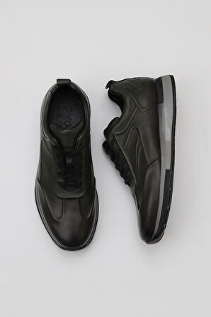 Bueno Shoes Haki Matdo Silikon Deri Erkek Spor Ayakkabı 07m11292211
