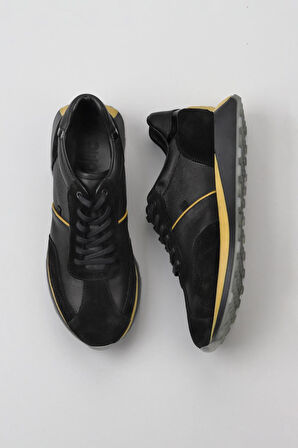 Bueno Shoes Siyah Süet-atlas Sr Deri Erkek Spor Ayakkabı 07m13852220