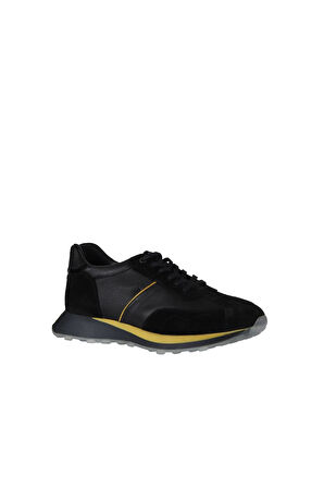 Bueno Shoes Siyah Süet-atlas Sr Deri Erkek Spor Ayakkabı 07m13852220