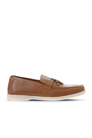 Bueno Shoes Taba Flotter Deri Erkek Loafer 05ms101