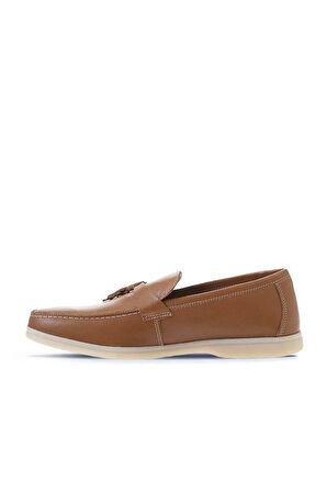 Bueno Shoes Taba Flotter Deri Erkek Loafer 05ms101