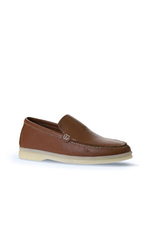 Bueno Shoes Taba Flotter Deri Kadın Loafer 05ws102