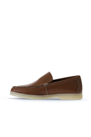 Bueno Shoes Taba Flotter Deri Kadın Loafer 05ws102