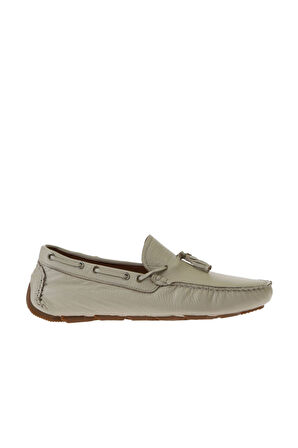 Bueno Shoes Bej Flotter Deri Erkek Loafer 05ms2024d