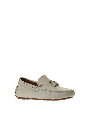 Bueno Shoes Bej Flotter Deri Erkek Loafer 05ms2024d