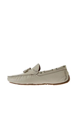 Bueno Shoes Bej Flotter Deri Erkek Loafer 05ms2024d