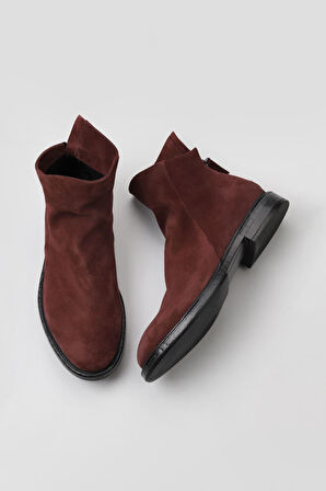 Bueno Shoes Bordo Süet Erkek Bot 01mv9300