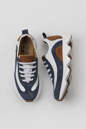 Bueno Shoes Mavi Multi Deri Kadın Spor Ayakkabı 01wv11200