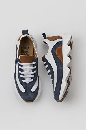 Bueno Shoes Mavi Multi Deri Kadın Spor Ayakkabı 01wv11200