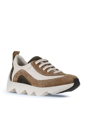 Bueno Shoes Taba Multi Deri Kadın Spor Ayakkabı 01wv11200