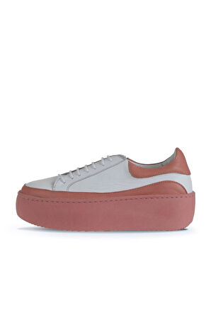 Bueno Shoes Pembe Beyaz Deri Kadın Sneakers 01wv5503