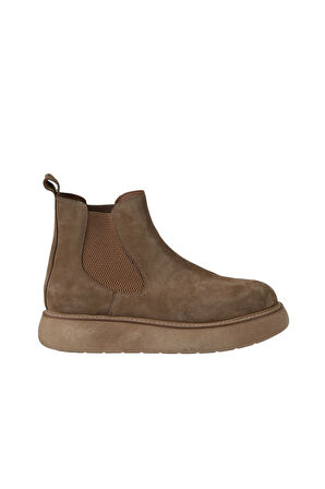 Bueno Shoes Taba Süet Kadın Dolgu Topuklu Bot 01wv6800