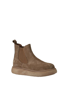 Bueno Shoes Taba Süet Kadın Dolgu Topuklu Bot 01wv6800