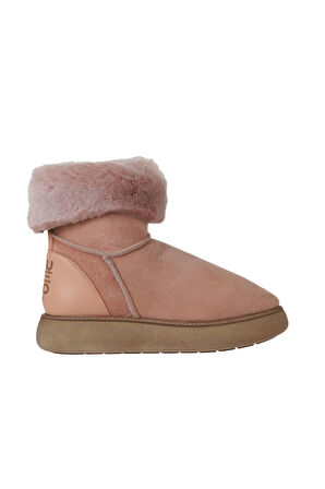 Bueno Shoes Pudra Deri-süet Kadın Dolgu Topuklu Bot 01wv6806