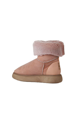 Bueno Shoes Pudra Deri-süet Kadın Dolgu Topuklu Bot 01wv6806