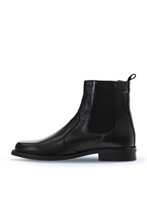 Bueno Shoes Siyah Deri Kadın Düz Bot 01wv8601