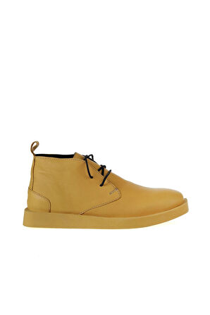 Bueno Shoes Sarı Deri Kadın Düz Bot 01wv9700