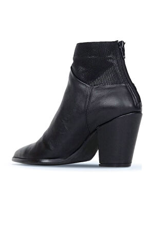 Bueno Shoes Siyah Lzd Deri Kadın Topuklu Bot 01wr5006