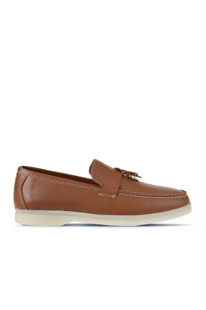 Bueno Shoes Taba Flotter Deri Kadın Loafer 05ws101