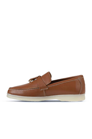 Bueno Shoes Taba Flotter Deri Kadın Loafer 05ws101