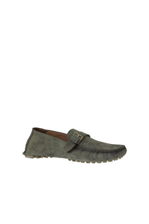 Bueno Shoes Haki Açık Süet Erkek Loafer 10m102661