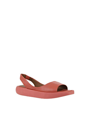 Bueno Shoes Mercan Deri Kadın Dolgu Topuklu Sandalet 01wy1014