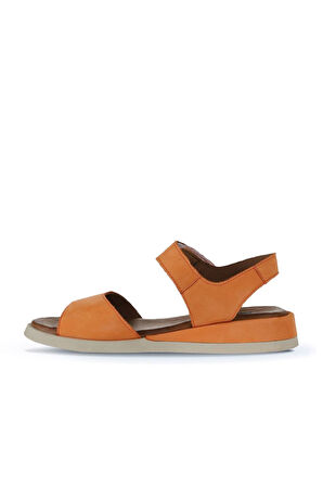 Bueno Shoes Mercan Nubuk Kadın Düz Sandalet 01wy5100