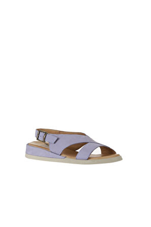 Bueno Shoes Lila Nubuk Kadın Düz Sandalet 01wy5102