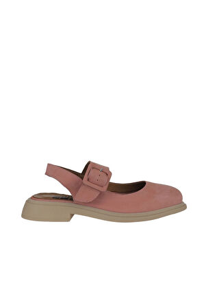 Bueno Shoes Pembe Nubuk Kadın Düz Sandalet 01wy8702