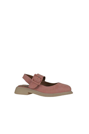 Bueno Shoes Pembe Nubuk Kadın Düz Sandalet 01wy8702