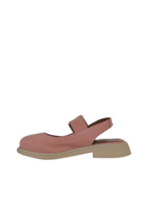 Bueno Shoes Pembe Nubuk Kadın Düz Sandalet 01wy8702