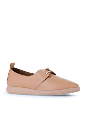 Bueno Shoes Pudra Açık Deri Kadın Düz Ayakkabı 01wy1509