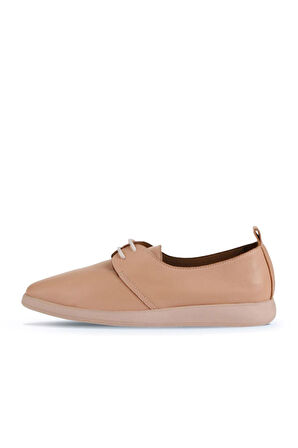 Bueno Shoes Pudra Açık Deri Kadın Düz Ayakkabı 01wy1509