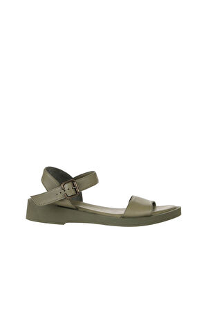 Bueno Shoes Haki Deri Kadın Sandalet 01wy2900