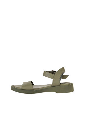 Bueno Shoes Haki Deri Kadın Sandalet 01wy2900