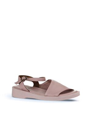 Bueno Shoes Gül Kurusu Deri Kadın Düz Sandalet 01wy2901