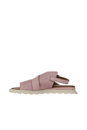 Bueno Shoes Gül Kurusu Deri Kadın Düz Sandalet 01wy5401