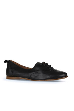 Bueno Shoes Siyah Deri Kadın Klasik Ayakkabı 01wy6003
