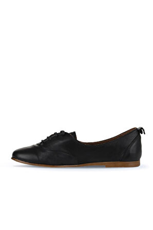 Bueno Shoes Siyah Deri Kadın Klasik Ayakkabı 01wy6003