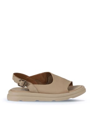 Bueno Shoes Vizon Vizon Deri Kadın Sandalet 01wy9407