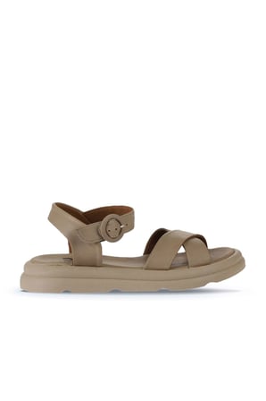 Bueno Shoes Vizon Vizon Deri Kadın Sandalet 01wy9409