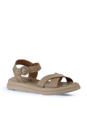 Bueno Shoes Vizon Vizon Deri Kadın Sandalet 01wy9409