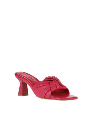 Bueno Shoes Fuşya Deri Kadın Topuklu Terlik 01wy6803