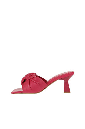 Bueno Shoes Fuşya Deri Kadın Topuklu Terlik 01wy6803