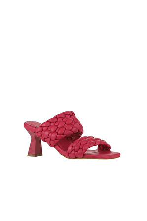 Bueno Shoes Fuşya Deri Kadın Topuklu Terlik 01wy6804