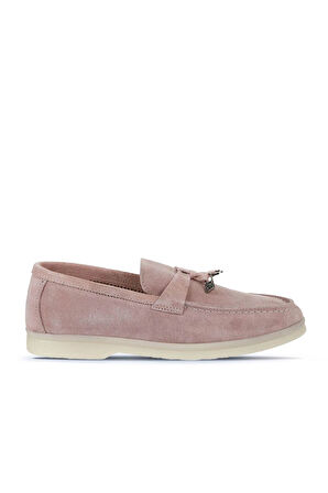 Bueno Shoes Pembe Süet Kadın Loafer 05ws101