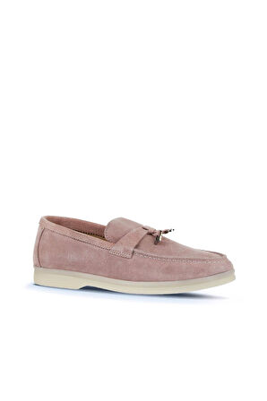 Bueno Shoes Pembe Süet Kadın Loafer 05ws101